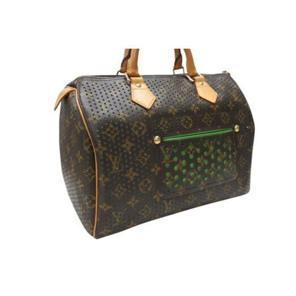 Louis Vuitton Monogram Perfo Speedy handbag green mesh - Picture 4 of 8